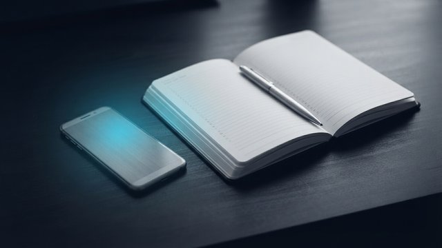 Founder's notebook with a numbered list of interview questions beside a phone mid-call