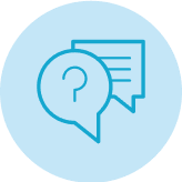 Blue circle with design image